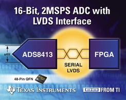 德州儀器推出16位2MSPS SAR ADC，集成串行LVDS接口，推動高精度數(shù)據(jù)采集技術(shù)發(fā)展